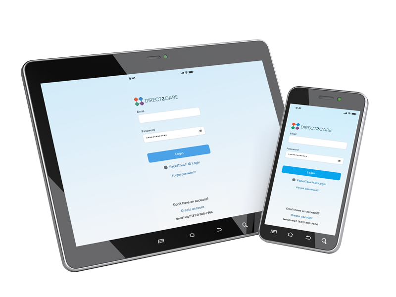 Direct2Care Mobile Devices